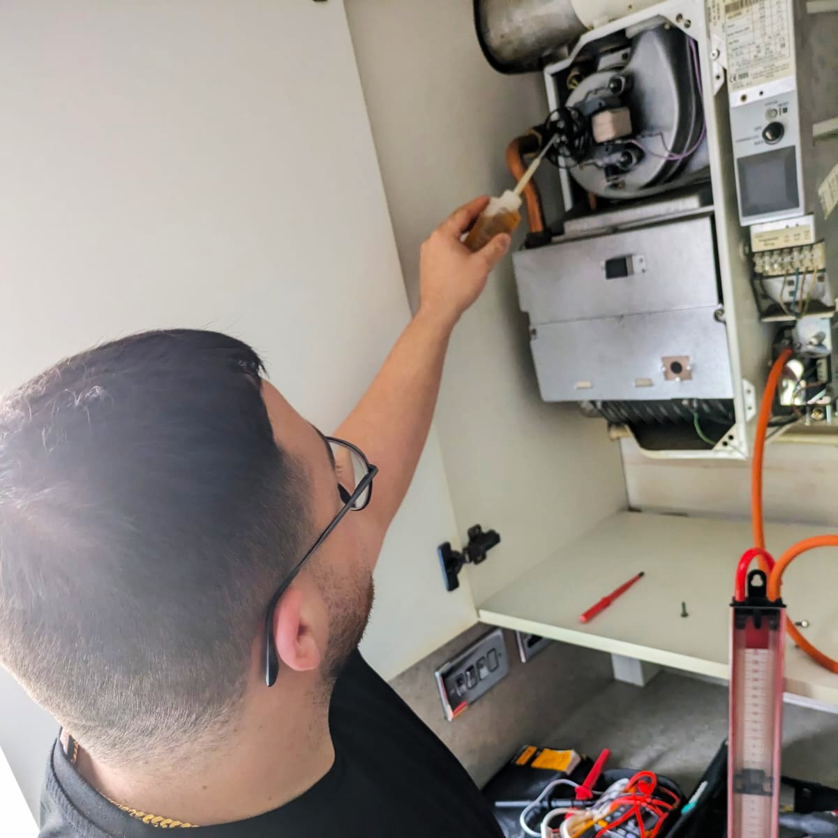 Boiler servicing in central Scotland
